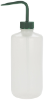 Bottle, Wash, Nalgene®, Narrow Mouth, 500 mL, Green Cap/Stem, 6/pk