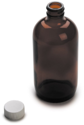 Bottle, Storage, Glass, Amber, 1-L, 6/pk