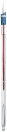 Radiometer Analytical PHC2003-8 Combination Red-Rod pH Electrode with long length (length=300 mm, glass body, BNC)