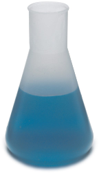 Flask, Erlenmeyer, Polypropylene, 250 mL, pk/6