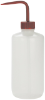 Bottle, Wash, Nalgene®, Narrow Mouth, 500 mL, Red Cap/Stem, 6/pk