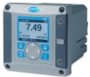 sc200 Universal Controller: 100-240 V AC (EU power cord) with one analog flow sensor input, one analog pH/ORP/DO sensor input, and two 4-20mA outputs