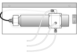 Flow through unit for NT3100sc/NT3200sc 1/2 mm, Nitratax plus sc 2 mm, Uvas plus sc 2 mm probe