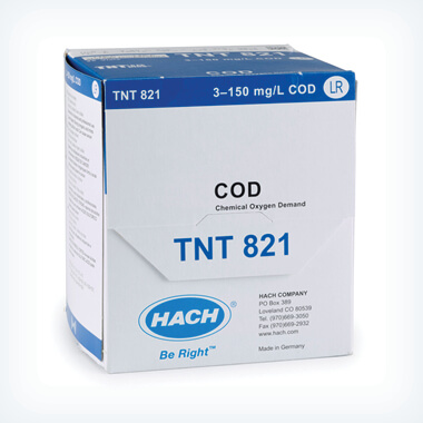Hach Chemical Oxygen Demand (COD) TNTplus Vial Test, LR (3-150 mg/L COD), 25 Tests